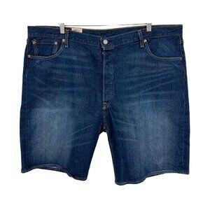 Levis 505 Mens Stretch Denim Jean Shorts Size 44 Casual Dark Wash Bermuda New